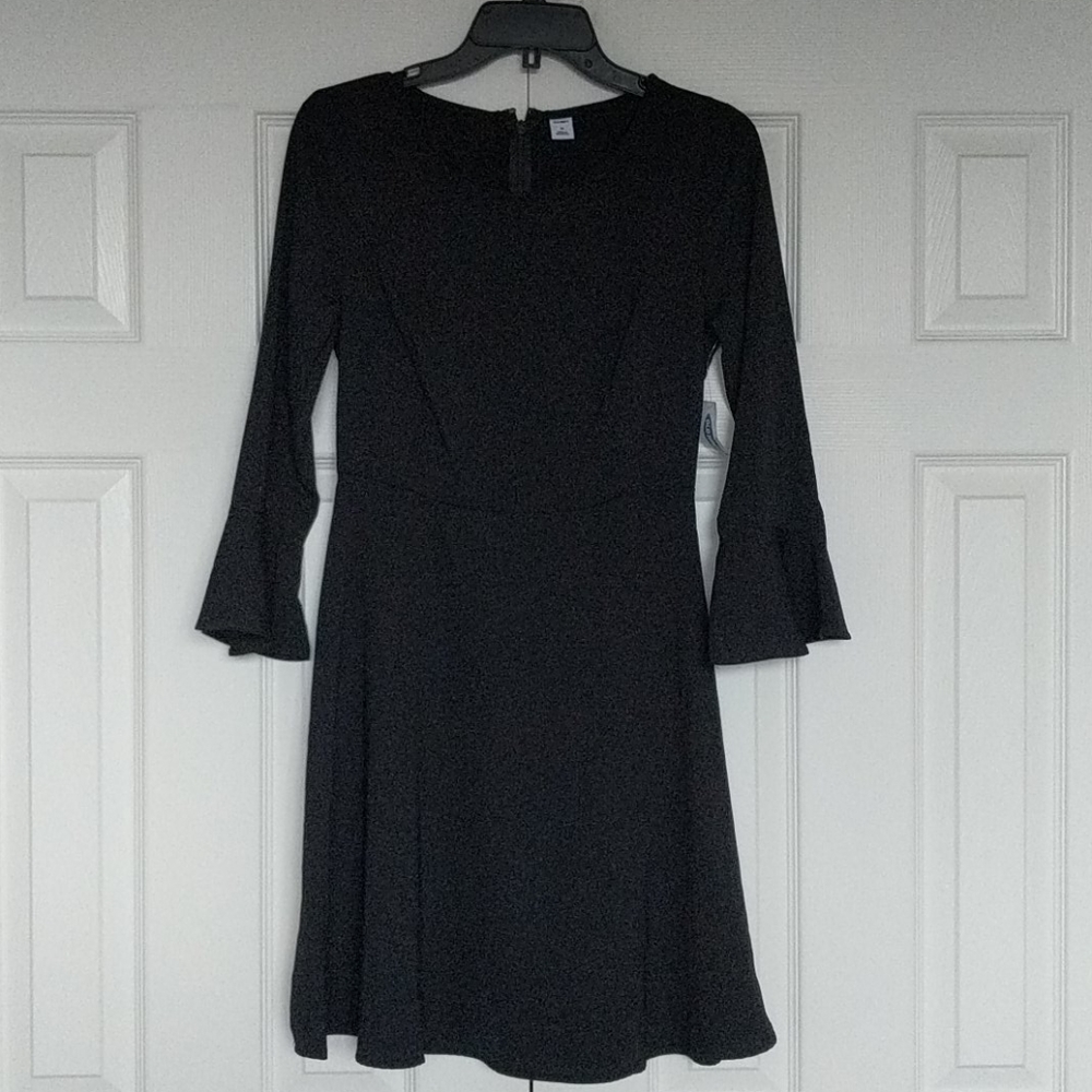 Long sleeve little black dress